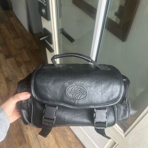 Vanguard Black Leather Camera Bag